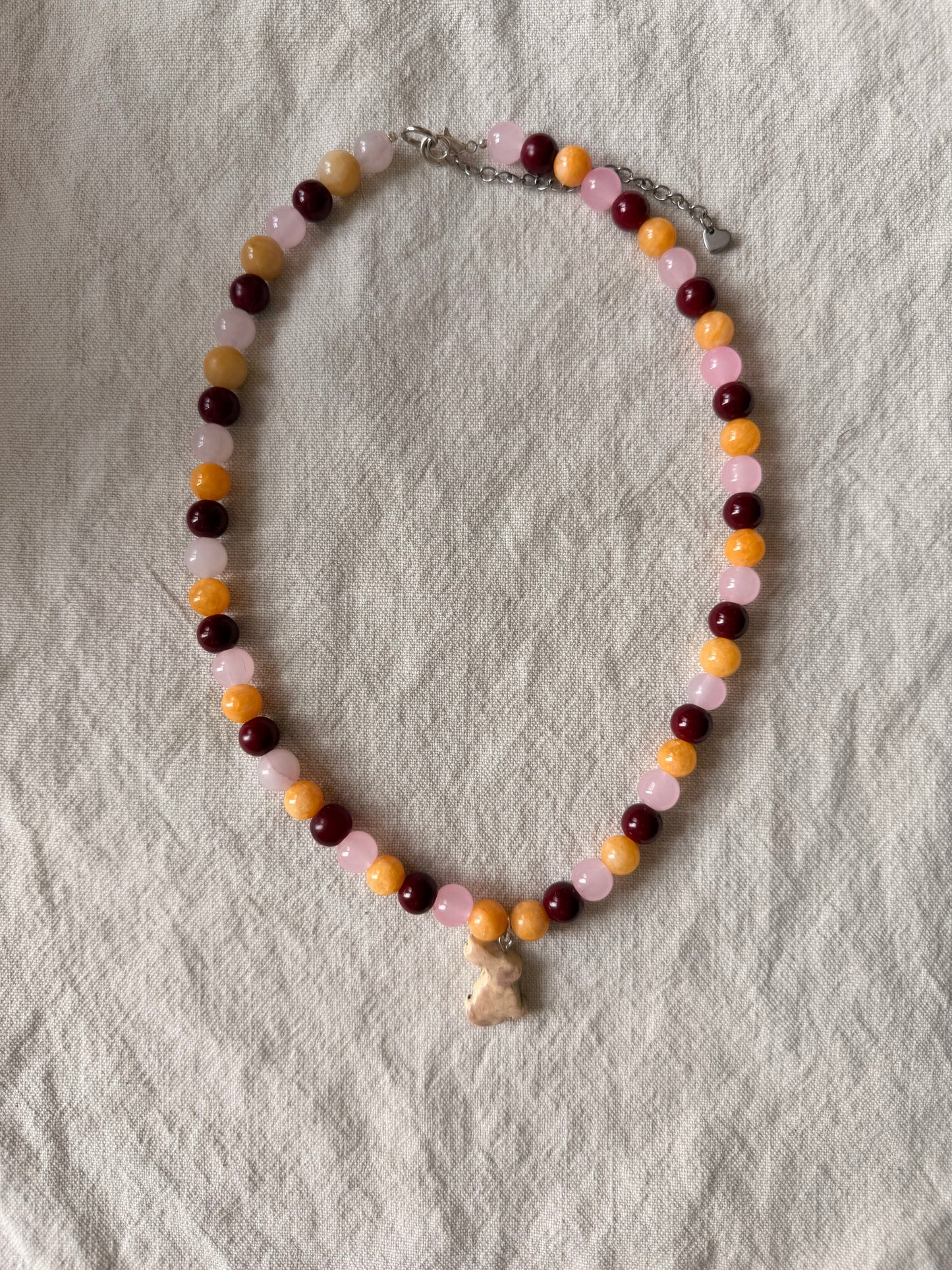 Bunny on sunrise beads
